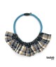 COLLIER FAN bleu
